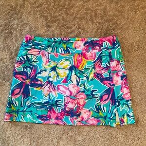 Vibrant Floral Mini Skort